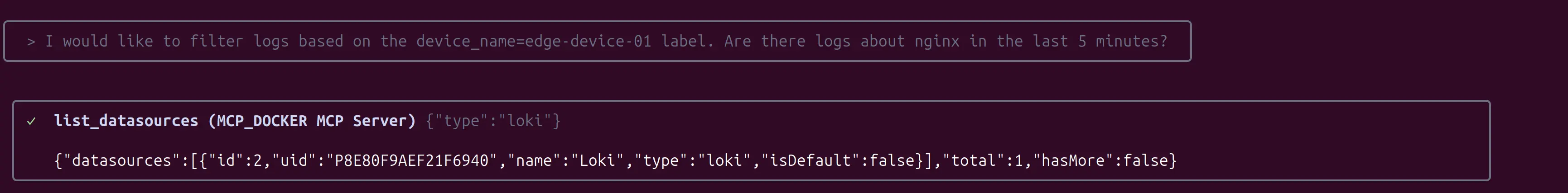 Filter logs based on loki labels