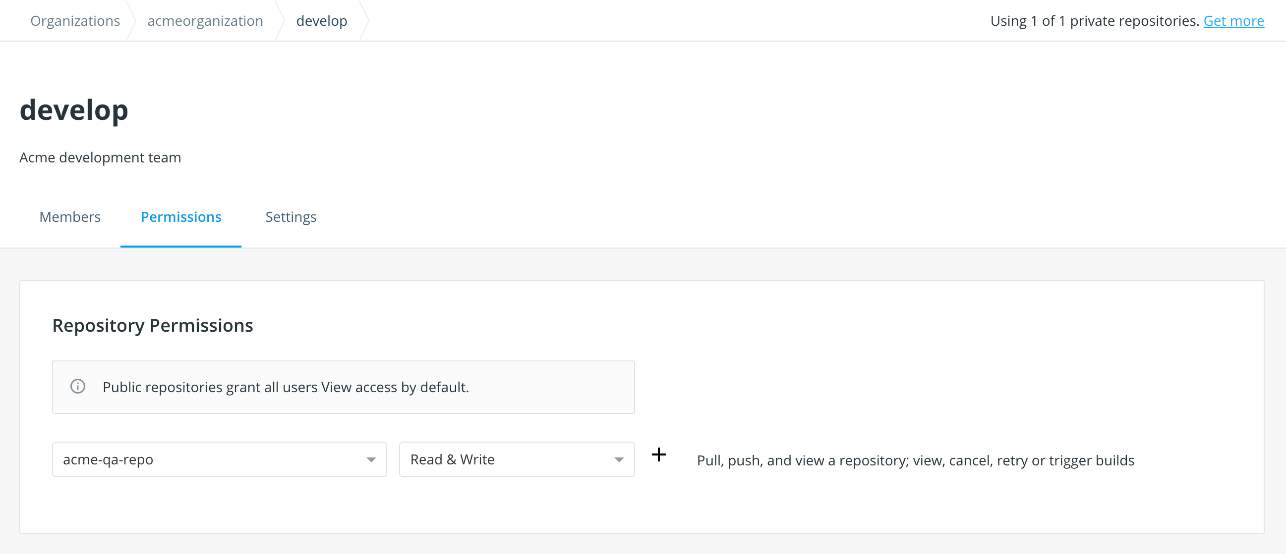 チームと組織 Docker ドキュメント